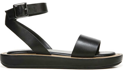 Franco Sarto Franco Eden Platform Sandal Black Leather