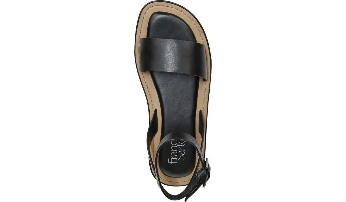Franco Sarto Franco Eden Platform Sandal Black Leather