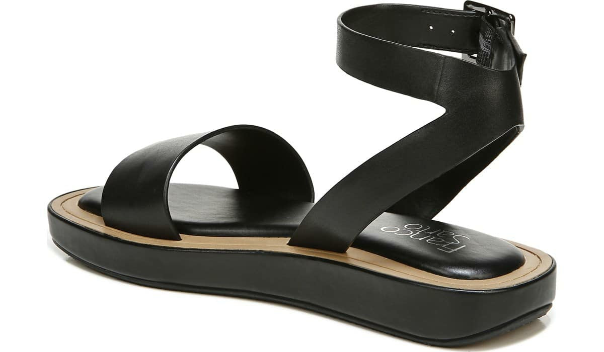 Franco Sarto Franco Eden Platform Sandal Black Leather