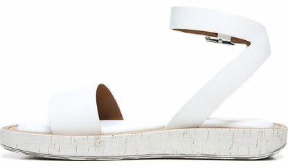 Franco Sarto Franco Eden Platform Sandal White Snake Print Faux Leather