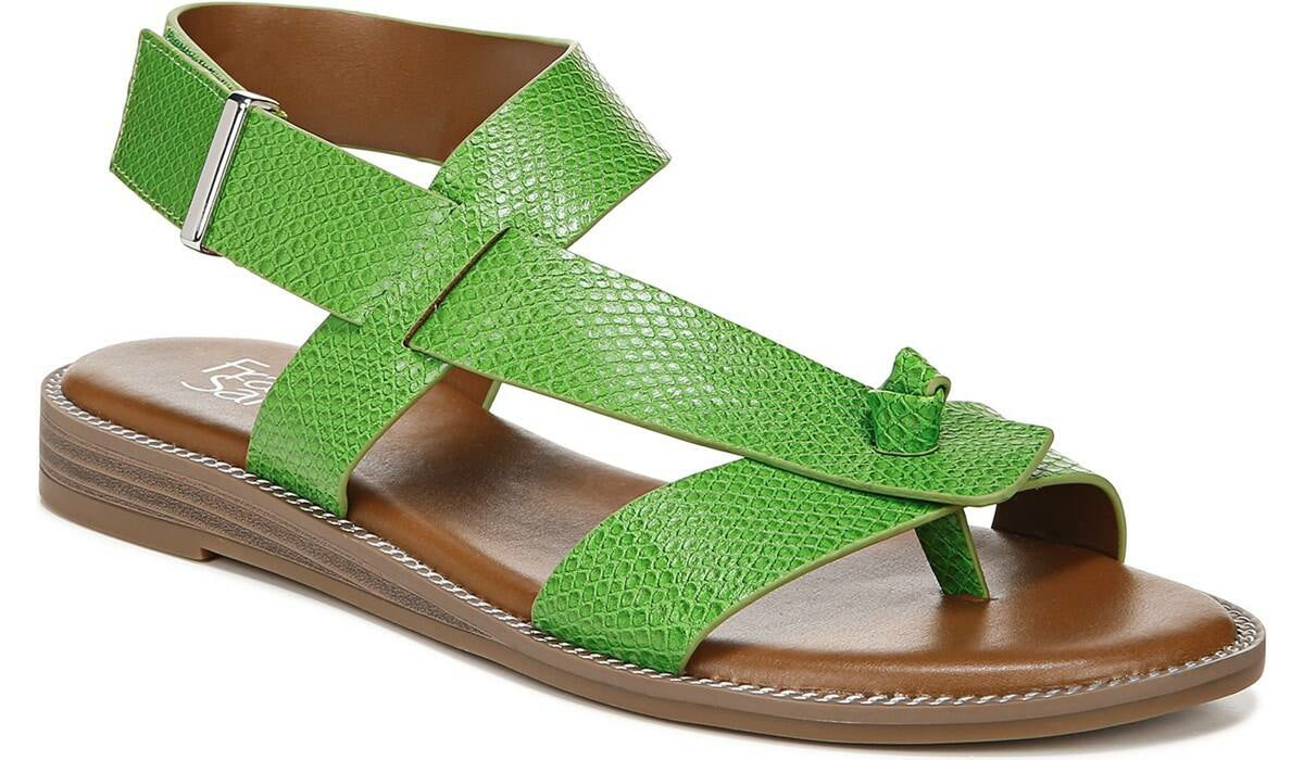 Franco Sarto Franco Glenni Sandal Green Apple Snake Faux Leather