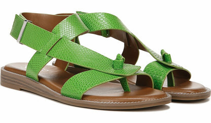 Franco Sarto Franco Glenni Sandal Green Apple Snake Faux Leather