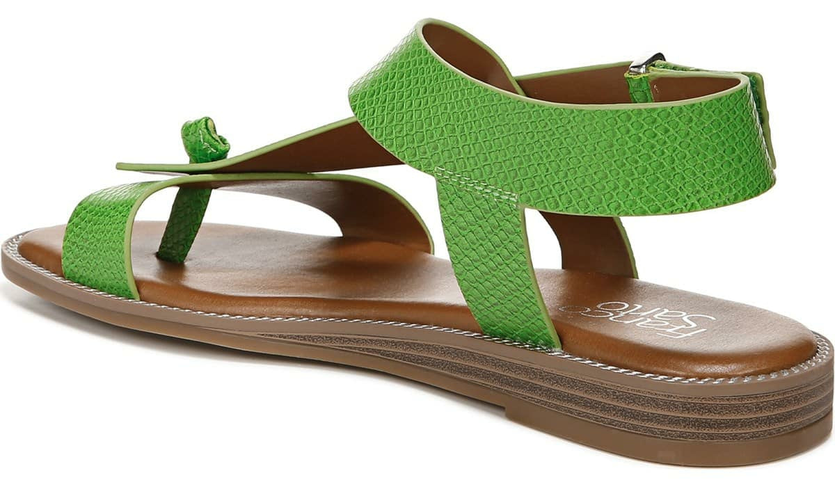 Franco Sarto Franco Glenni Sandal Green Apple Snake Faux Leather