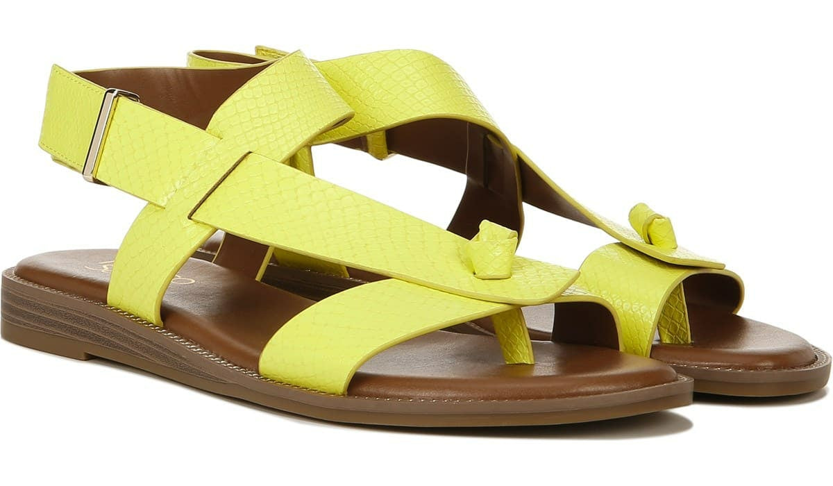 Franco Sarto Franco Glenni Sandal Limeade Snake Faux Leather
