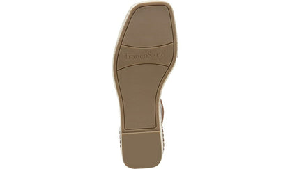 Franco Sarto Franco Camera Espadrille Wedge Sandal Cognac Leather