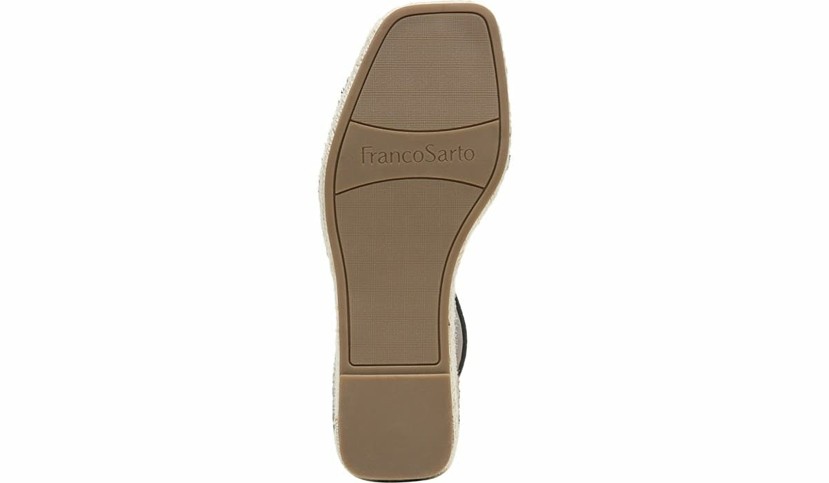 Franco Sarto Franco Camera Espadrille Wedge Sandal Leopard Calf Hair