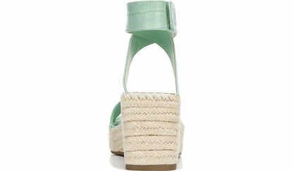 Franco Sarto Franco Carezza Espadrille Wedge Sandal Mint Leather