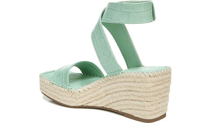 Franco Sarto Franco Carezza Espadrille Wedge Sandal Mint Leather