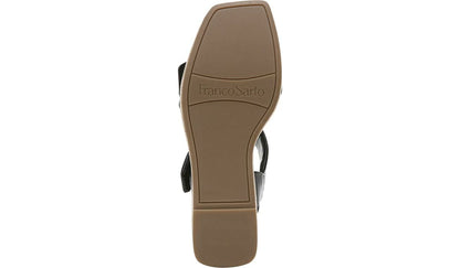 Franco Sarto Franco Sweety Platform Wedge Sandal Black Leather