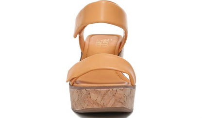 Franco Sarto Franco Sweety Platform Wedge Sandal Cantaloupe Leather