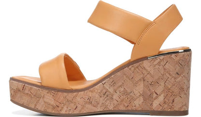 Franco Sarto Franco Sweety Platform Wedge Sandal Cantaloupe Leather