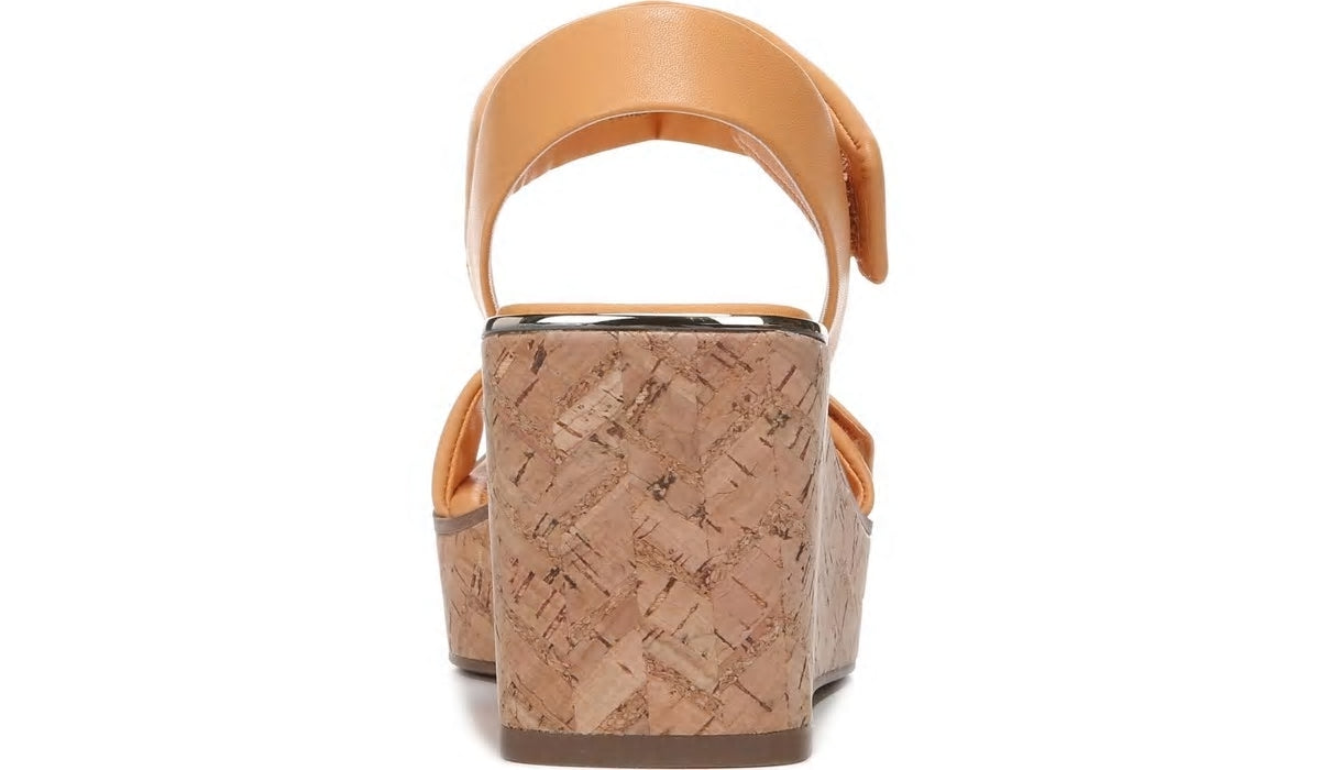 Franco Sarto Franco Sweety Platform Wedge Sandal Cantaloupe Leather