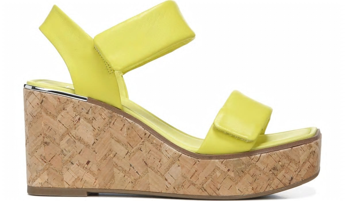 Franco Sarto Franco Sweety Platform Wedge Sandal Limeade Leather