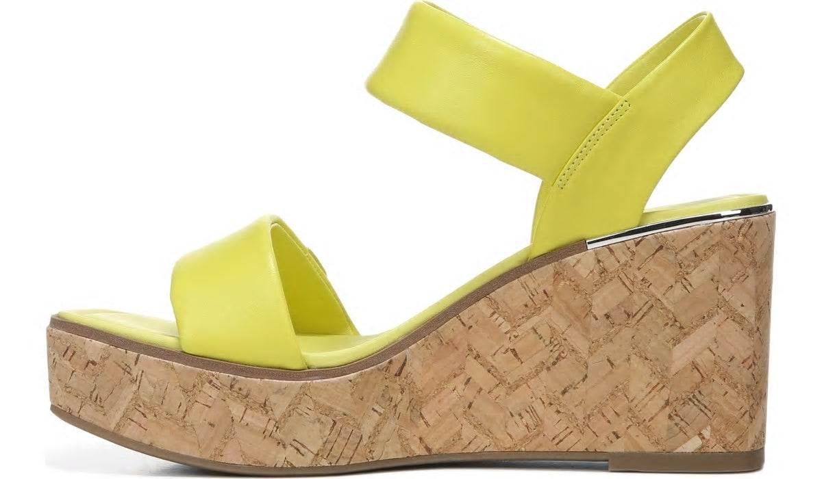 Franco Sarto Franco Sweety Platform Wedge Sandal Limeade Leather