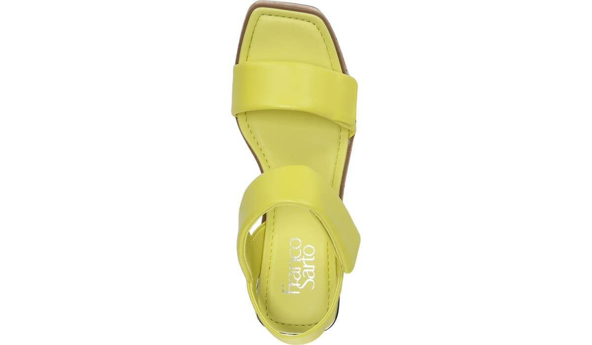 Franco Sarto Franco Sweety Platform Wedge Sandal Limeade Leather
