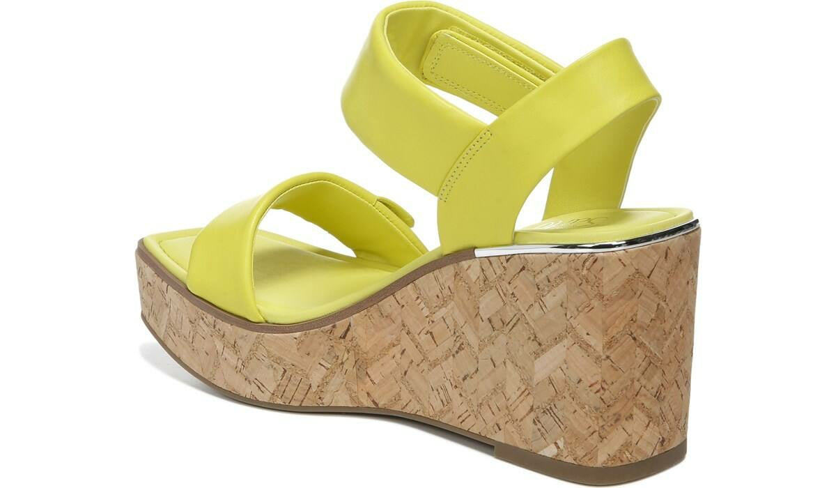 Franco Sarto Franco Sweety Platform Wedge Sandal Limeade Leather