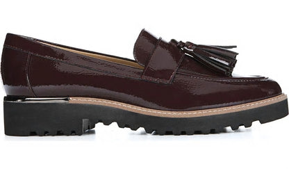 Franco Sarto Franco Carolynn Loafer Burgundy Faux Patent