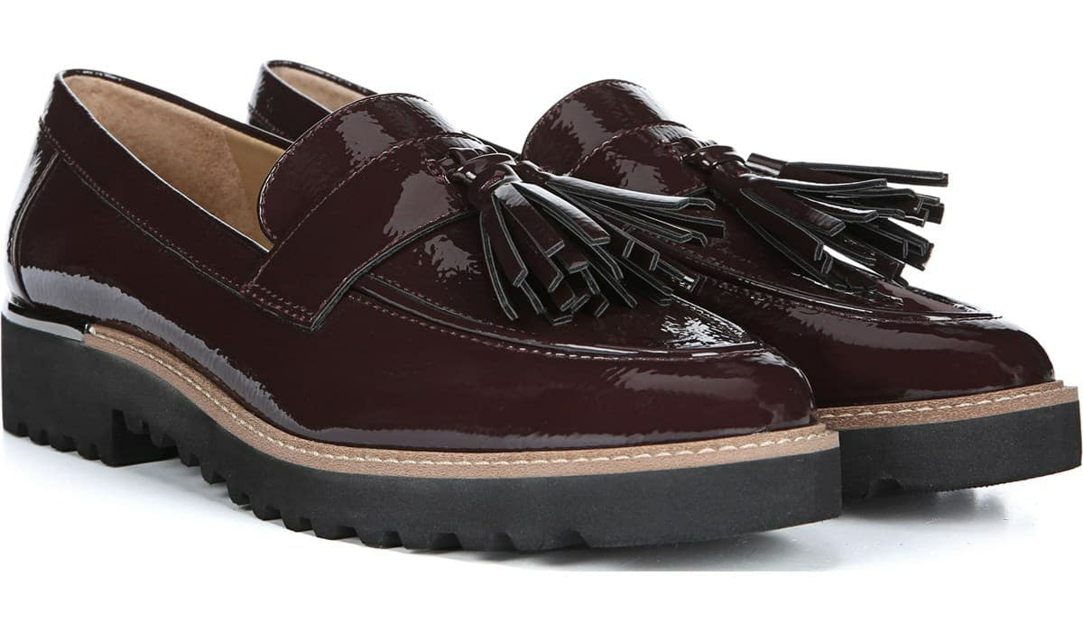 Franco Sarto Franco Carolynn Loafer Burgundy Faux Patent