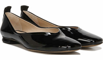 Franco Sarto Franco Ailee Flat Black Faux Patent