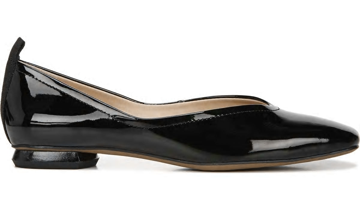 Franco Sarto Franco Ailee Flat Black Faux Patent