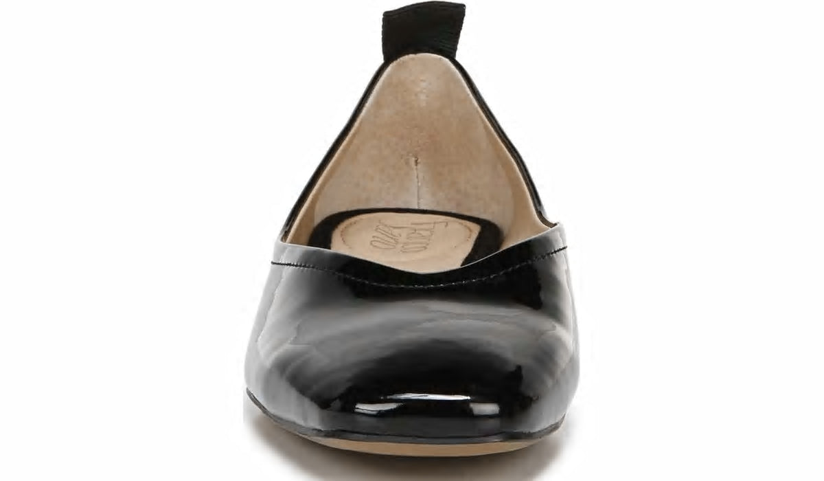Franco Sarto Franco Ailee Flat Black Faux Patent