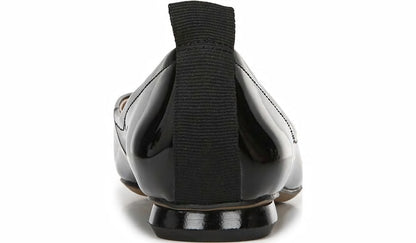 Franco Sarto Franco Ailee Flat Black Faux Patent