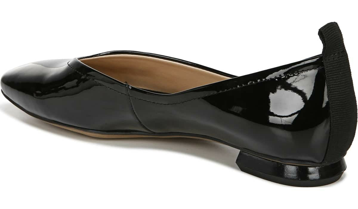 Franco Sarto Franco Ailee Flat Black Faux Patent