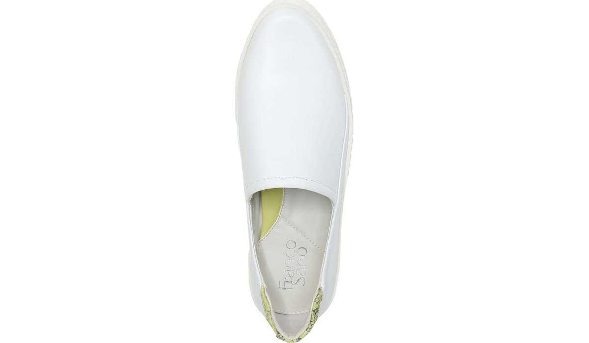 Franco Sarto Franco Alma Slip On Sneaker White Leather