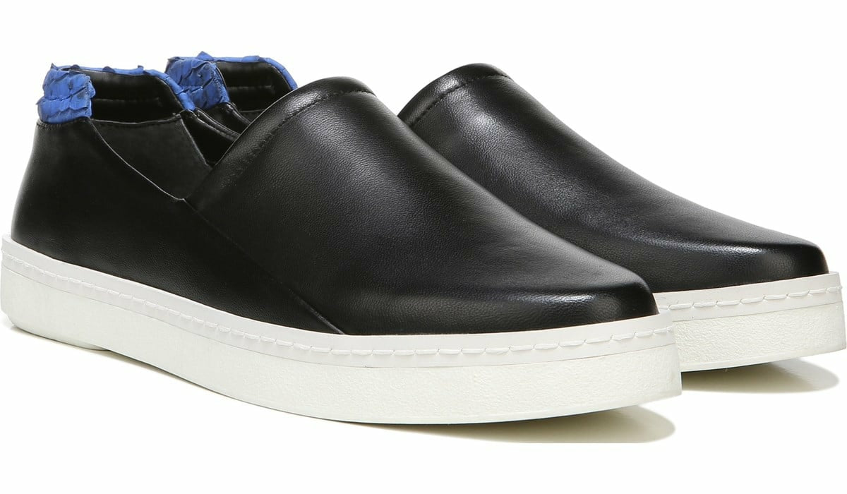 Franco Sarto Franco Alma Slip On Sneaker Black Leather
