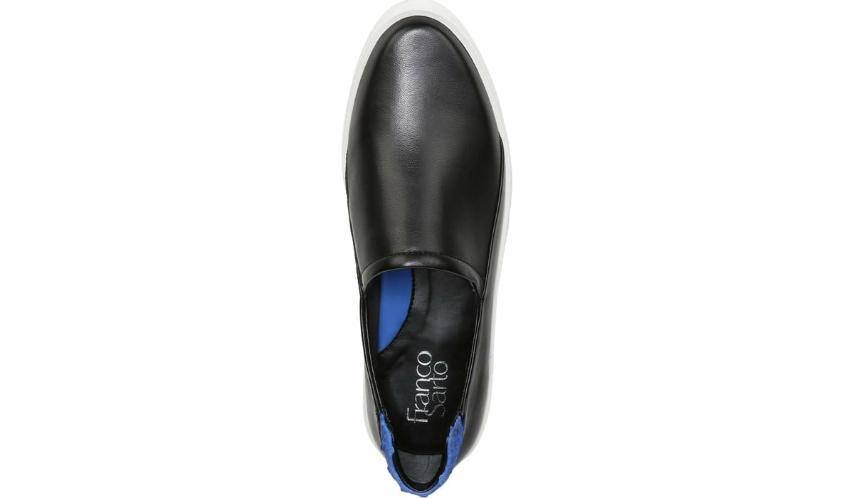 Franco Sarto Franco Alma Slip On Sneaker Black Leather