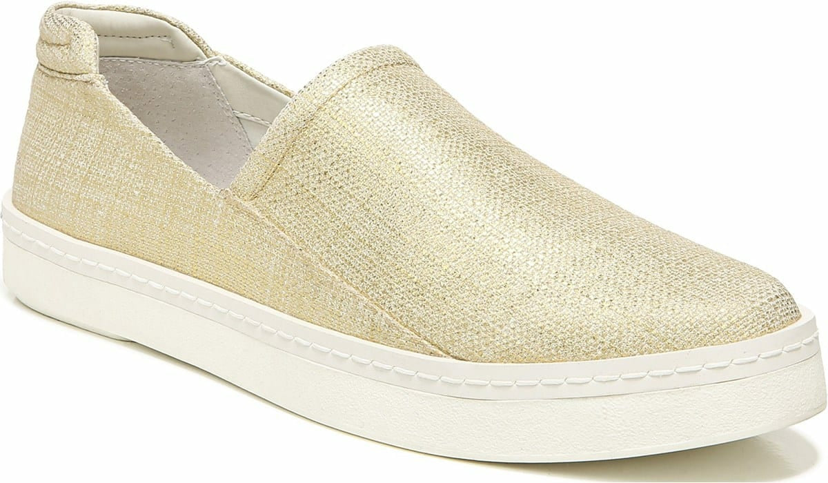 Franco Sarto Franco Alma Slip On Sneaker Gold Fabric