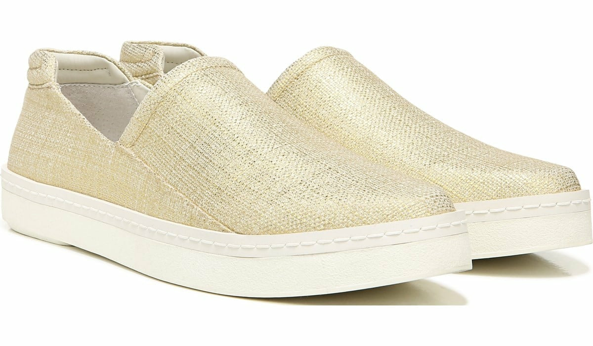 Franco Sarto Franco Alma Slip On Sneaker Gold Fabric