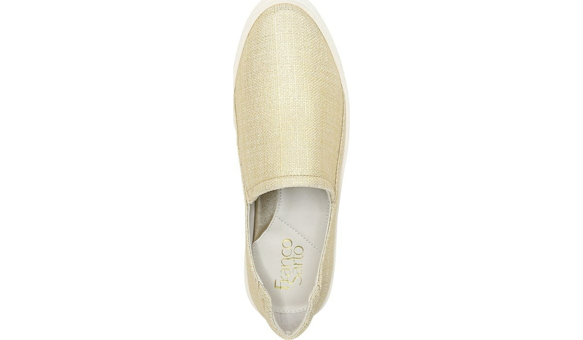 Franco Sarto Franco Alma Slip On Sneaker Gold Fabric