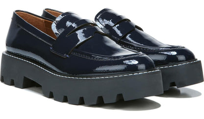 Franco Sarto Franco Balin Platform Loafer Midnight Patent Leather