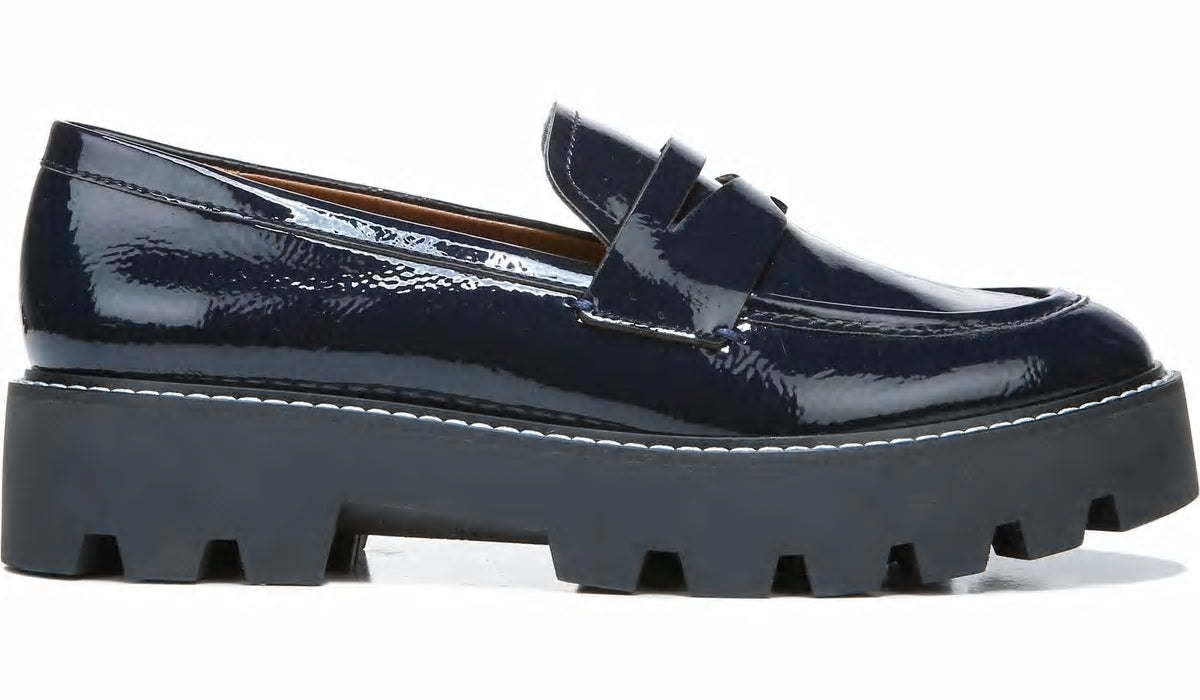Franco Sarto Franco Balin Platform Loafer Midnight Patent Leather