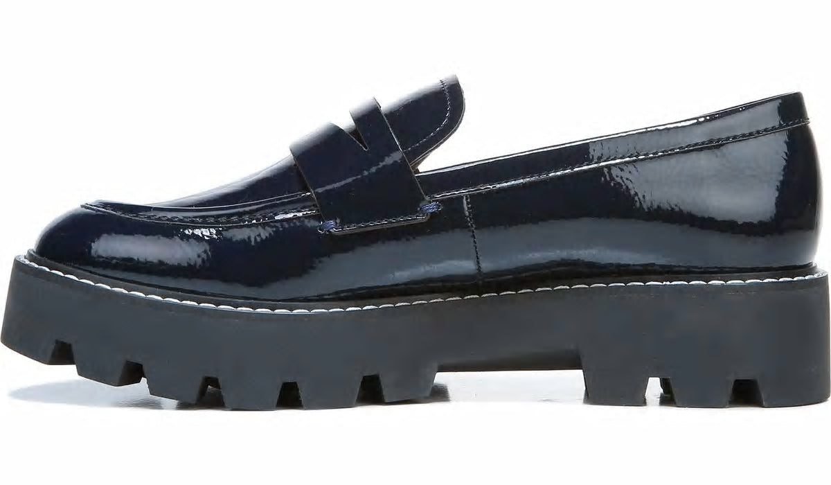 Franco Sarto Franco Balin Platform Loafer Midnight Patent Leather