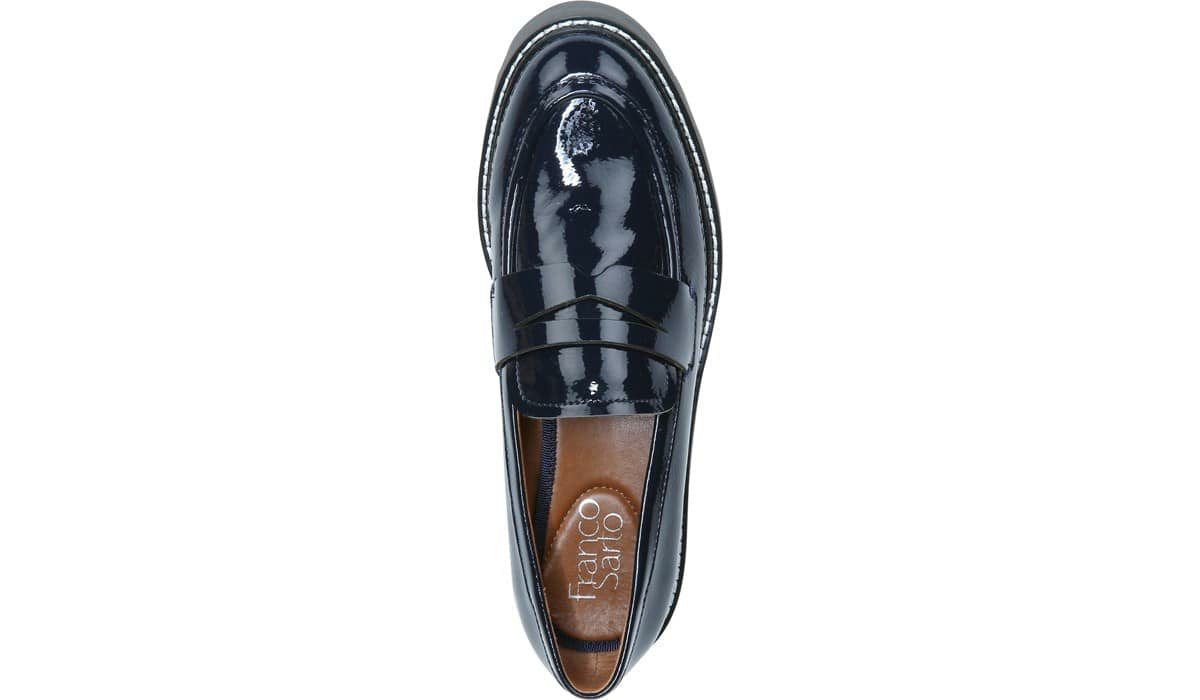 Franco Sarto Franco Balin Platform Loafer Midnight Patent Leather