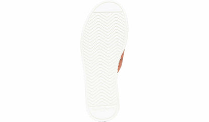 Franco Sarto Franco Barb Platform Slide Sandal Vivid Coral Leather