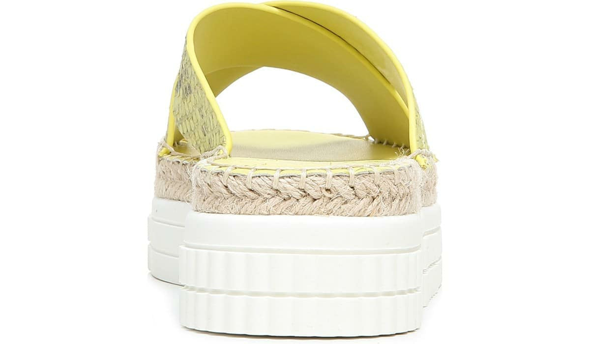Franco Sarto Franco Barb Platform Slide Sandal Citron Leather