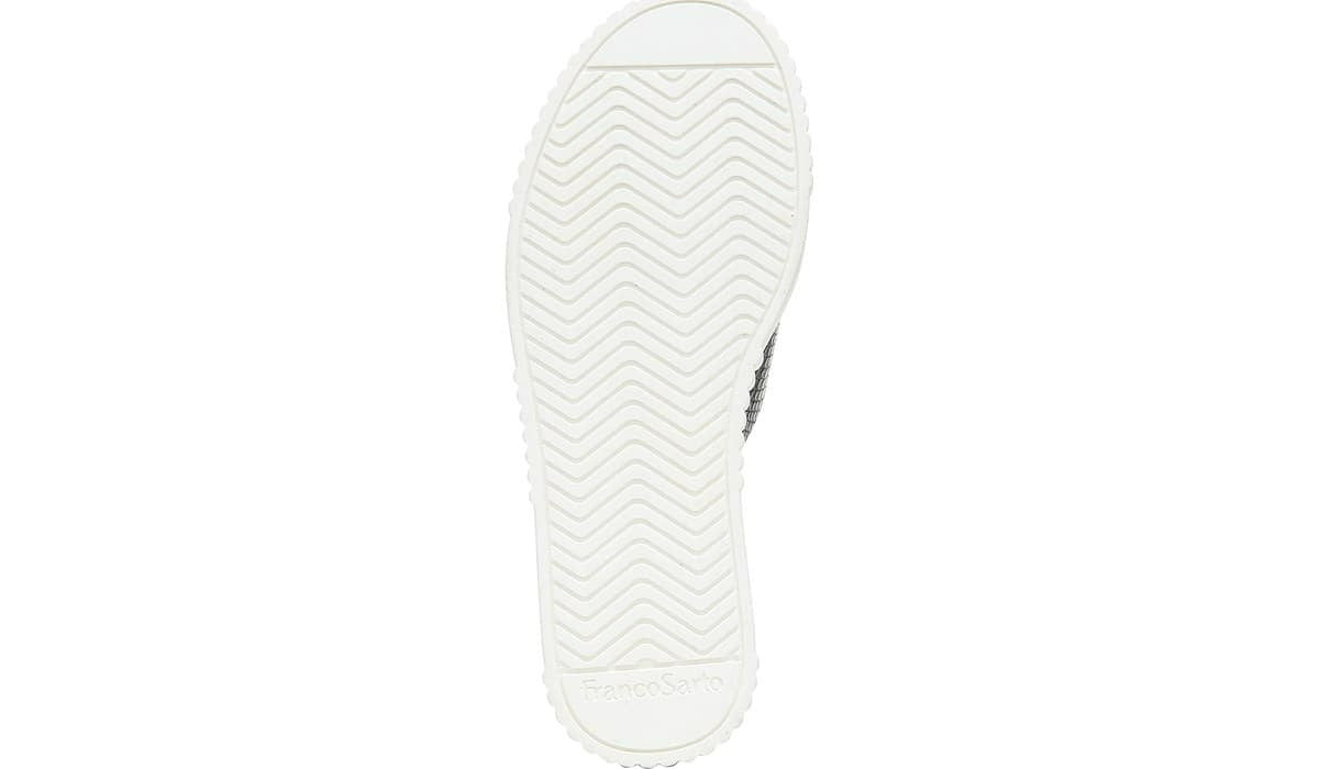 Franco Sarto Franco Barb Platform Slide Sandal Black Faux Leather