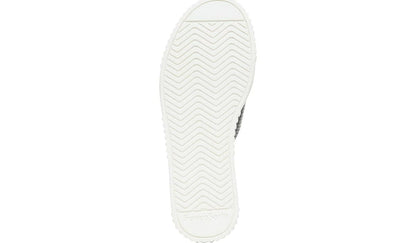 Franco Sarto Franco Barb Platform Slide Sandal Black Faux Leather