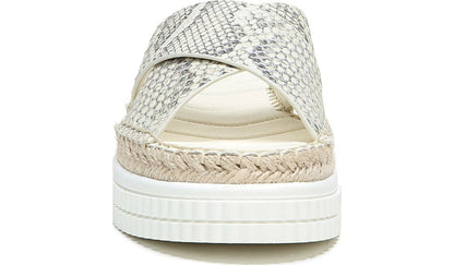 Franco Sarto Franco Barb Platform Slide Sandal Natural Leather