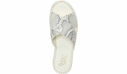 Franco Sarto Franco Barb Platform Slide Sandal Natural Leather