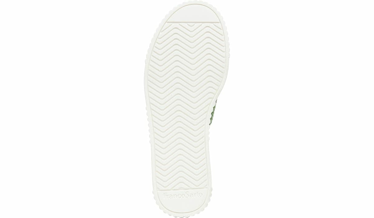 Franco Sarto Franco Barb Platform Slide Sandal Green Apple Faux Leather