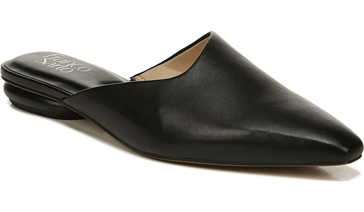 Franco Sarto Franco Bridget 2 Mule Black Leather