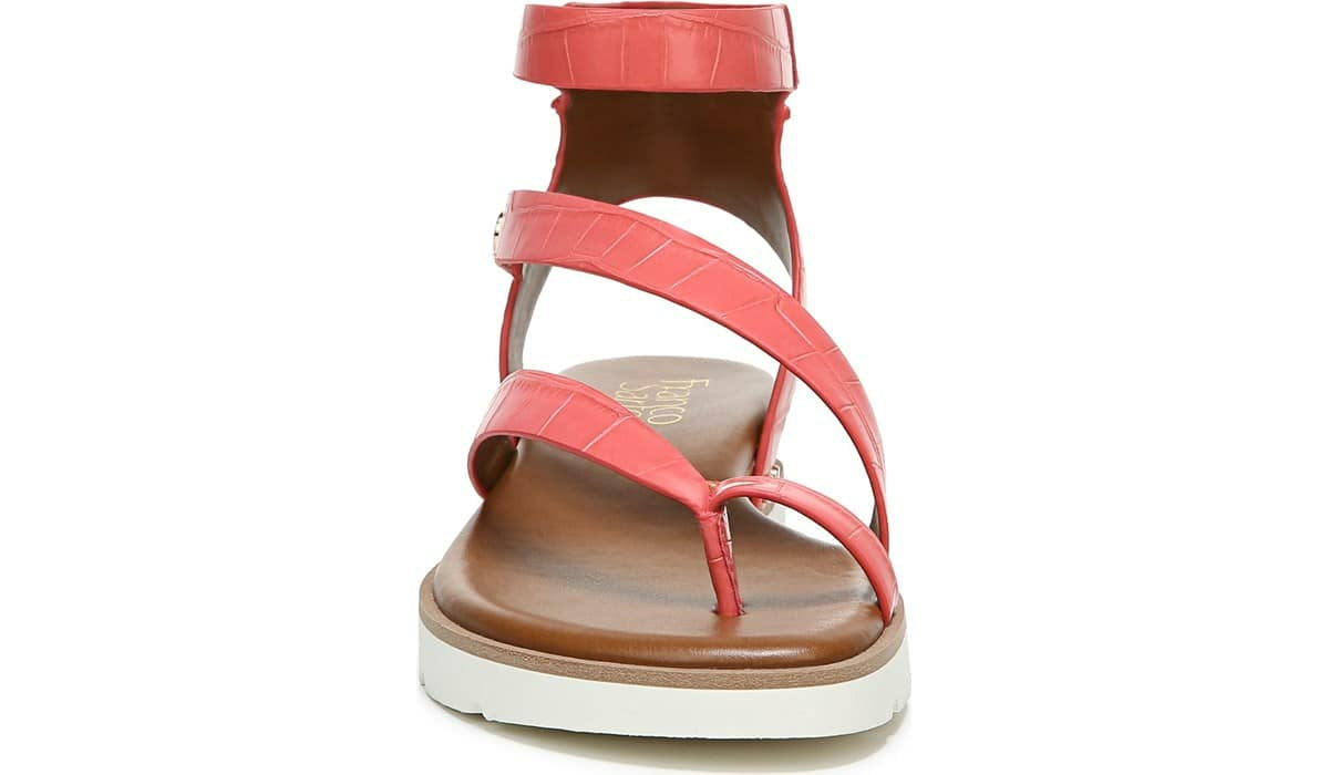 Franco Sarto Franco Daven Gladiator Sandal Coral Faux Leather