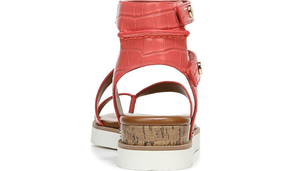 Franco Sarto Franco Daven Gladiator Sandal Coral Faux Leather