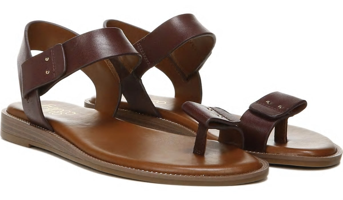 Franco Sarto Franco Geranio Sandal Dark Brown Leather