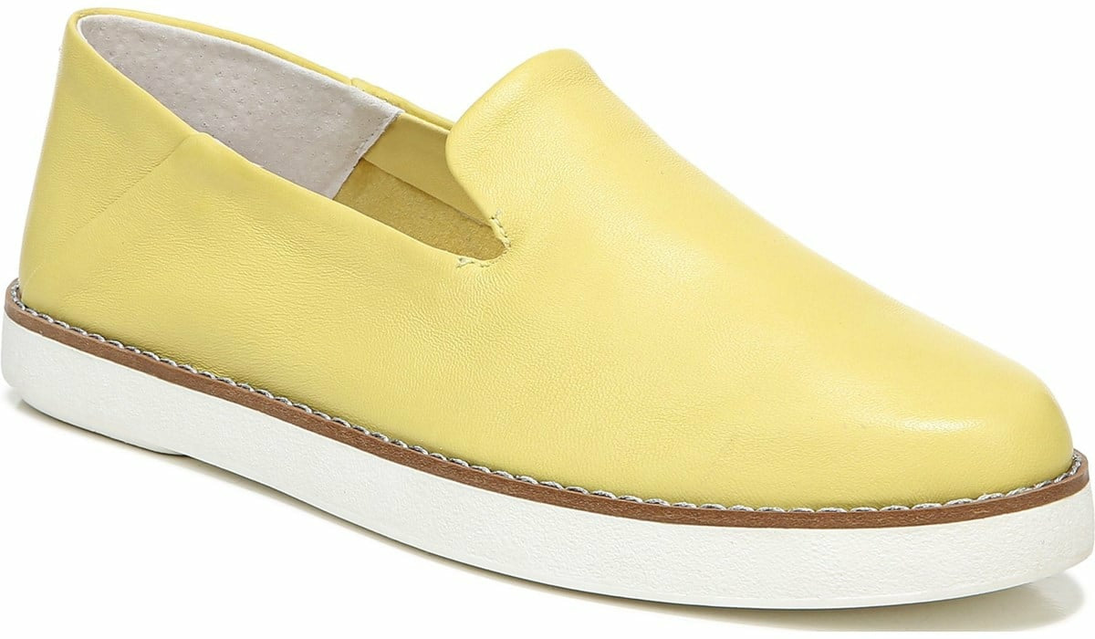 Franco Sarto Franco Iconic Slip On Light Yellow Leather