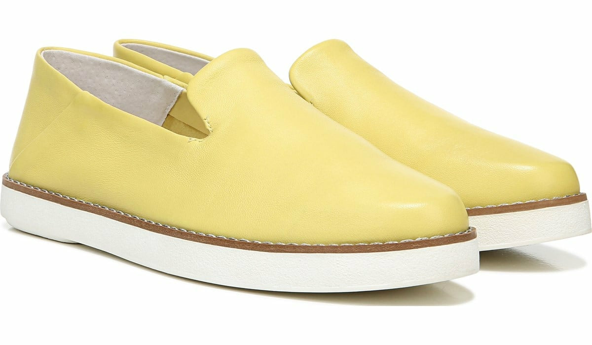Franco Sarto Franco Iconic Slip On Light Yellow Leather